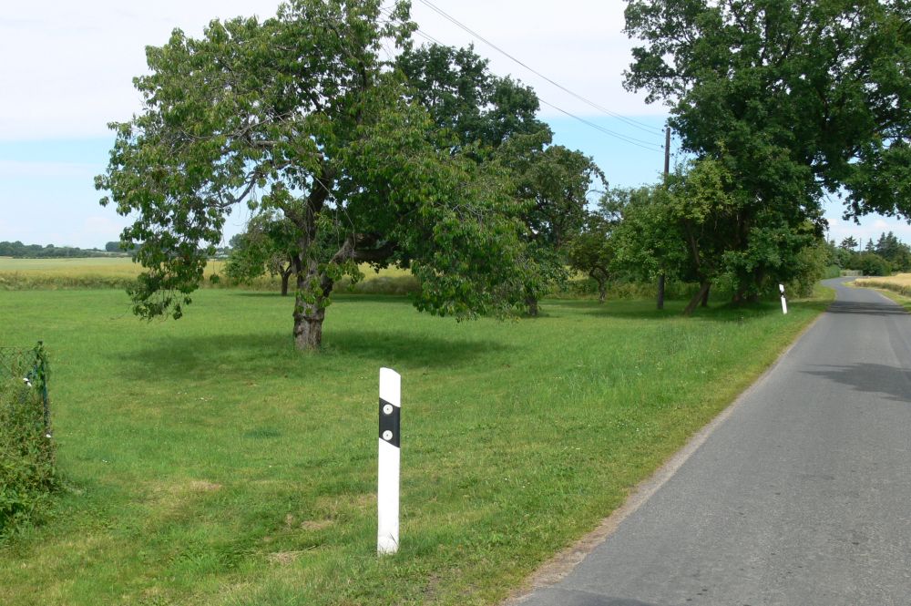 Straßenverlauf am Grundstück